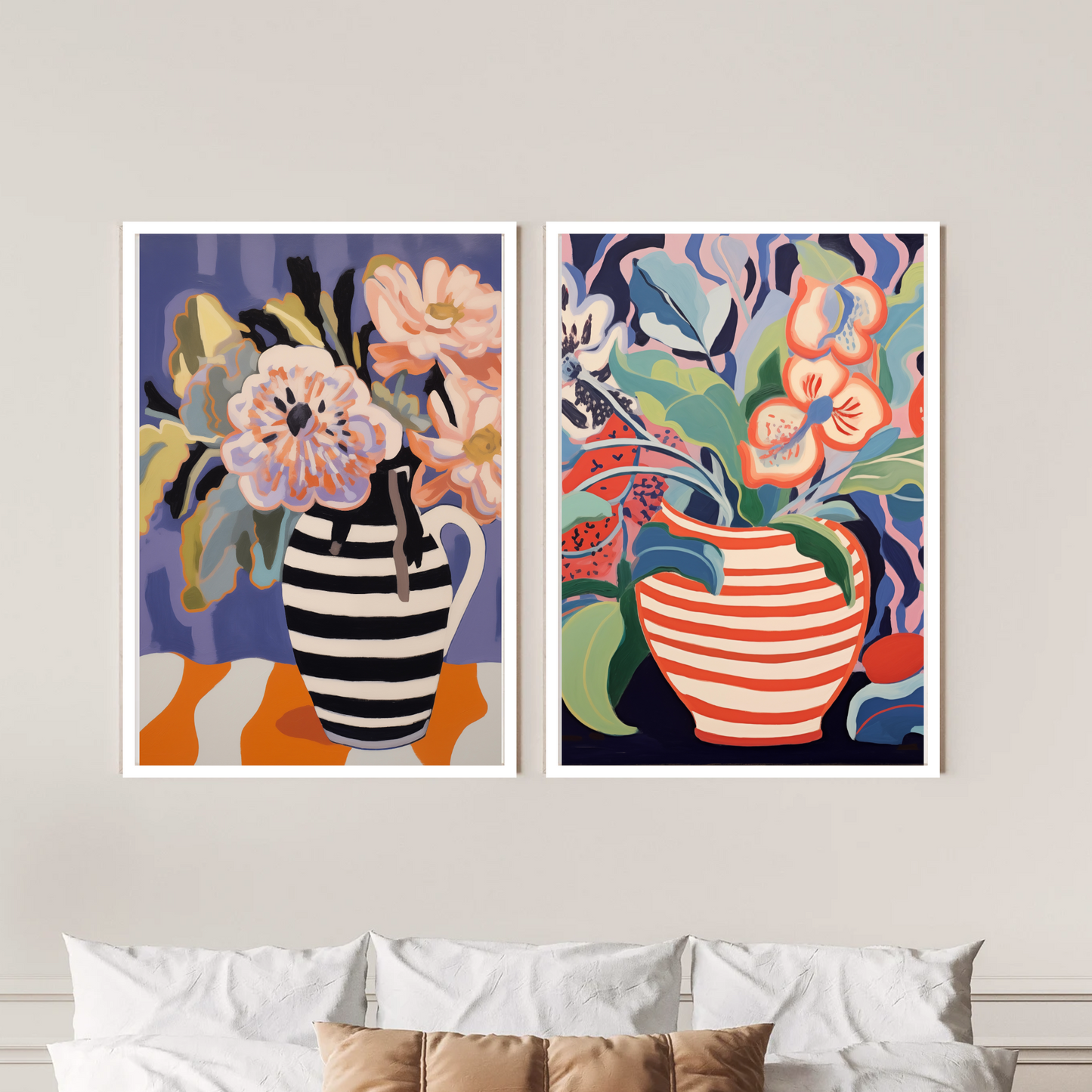 Stripe Floral Set