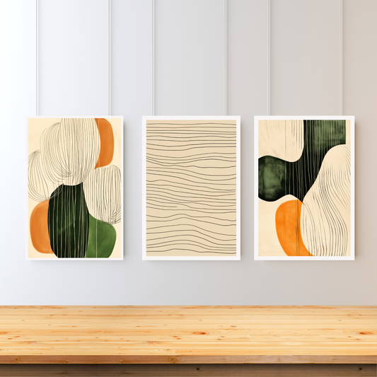 No Straight Lines Art Set