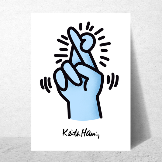 Keith Haring Crossed Fingers
