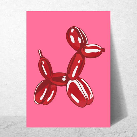 Balloon Dog Maroon