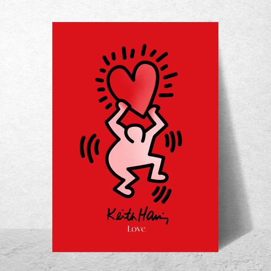 Keith Haring Red Heart