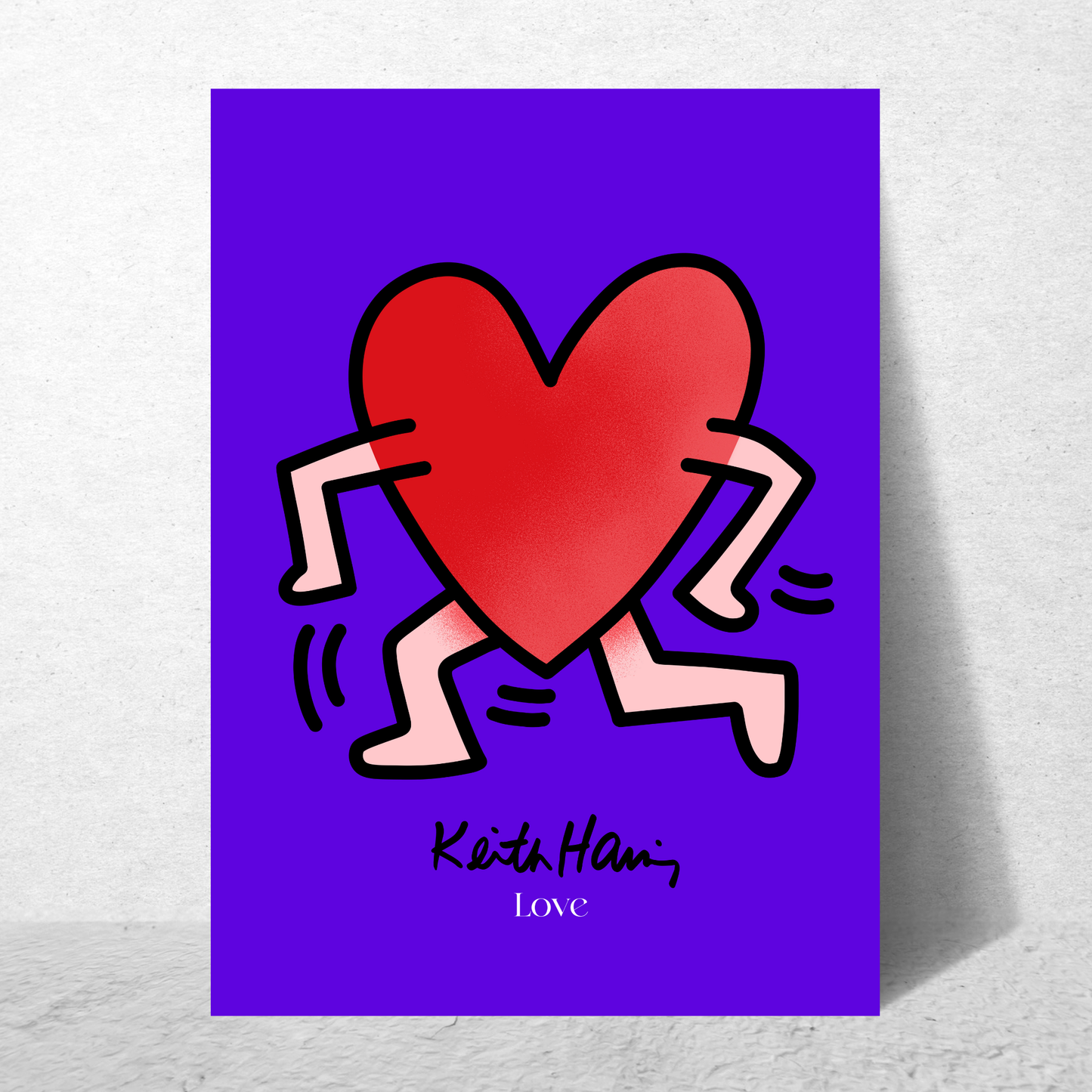 Keith Haring Purple Heart