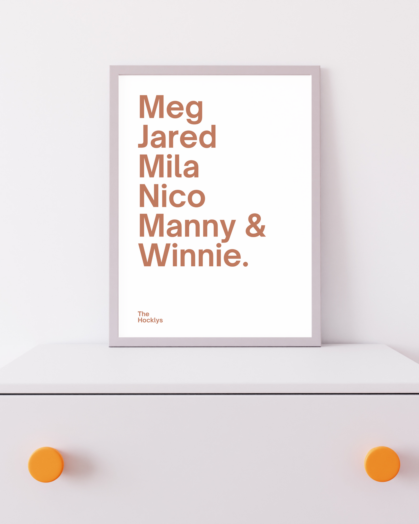 Family Names Rust (Personalised)