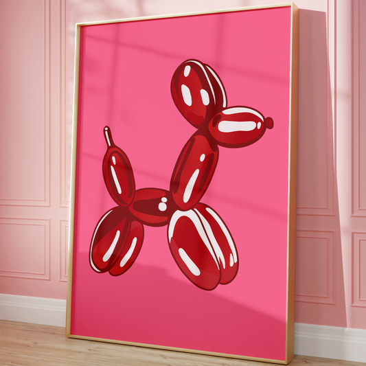Balloon Dog Maroon