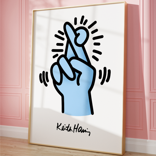 Keith Haring Crossed Fingers