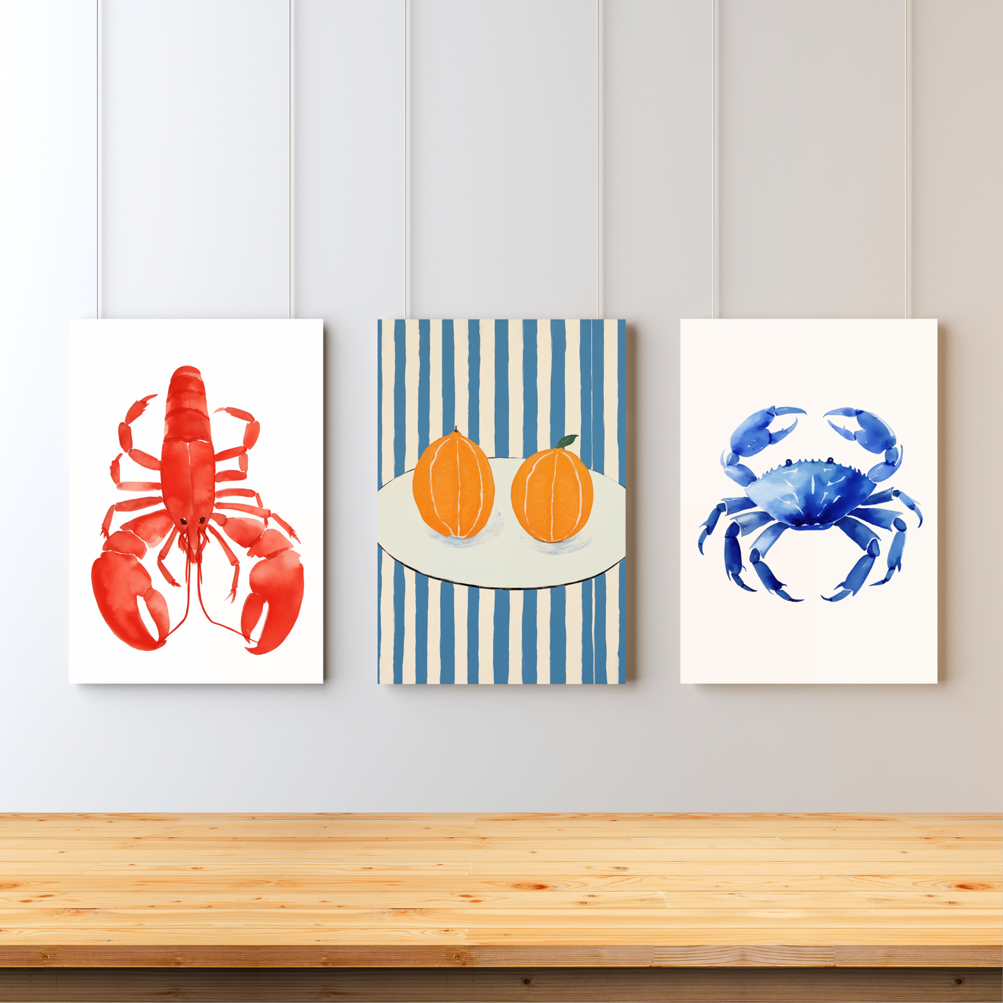 Seafood and Eat It Art Set