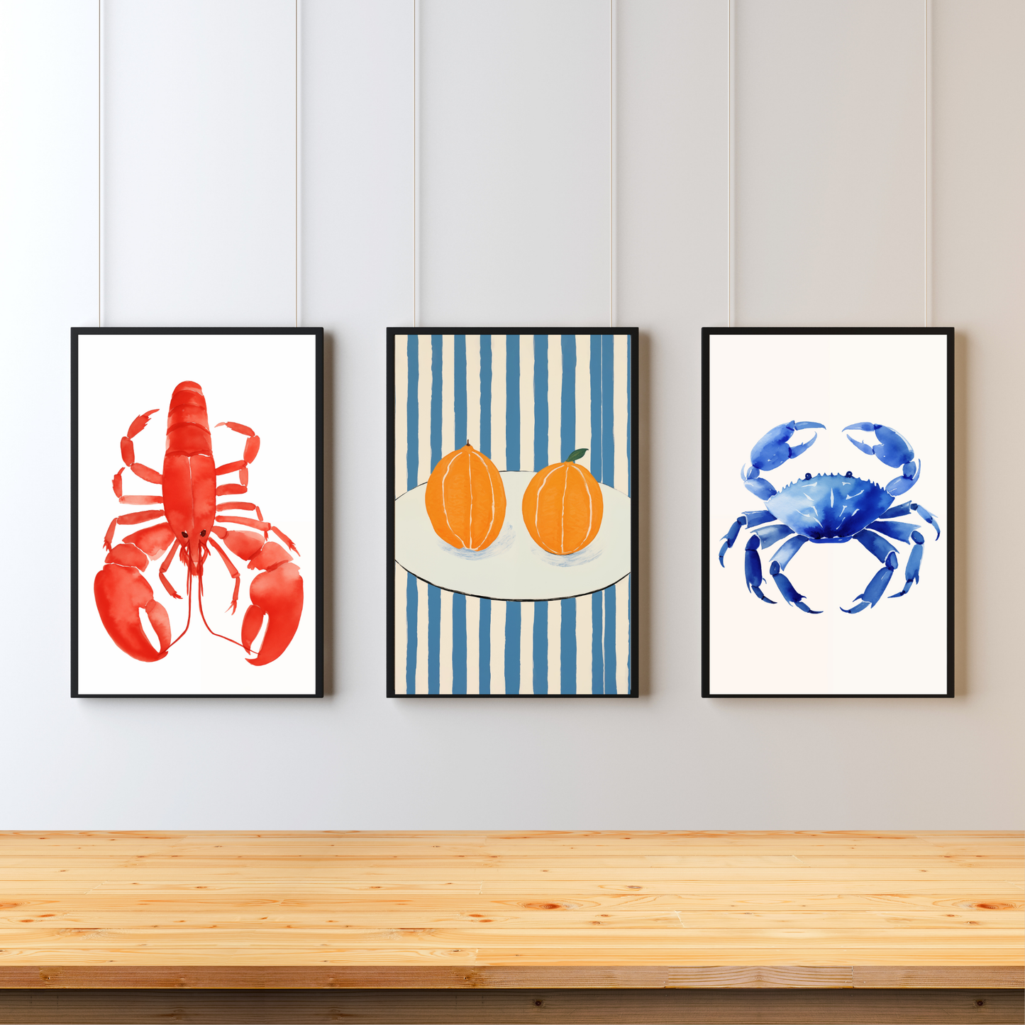 Seafood and Eat It Art Set