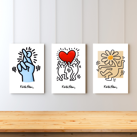 Keith Haring Triple Art Set