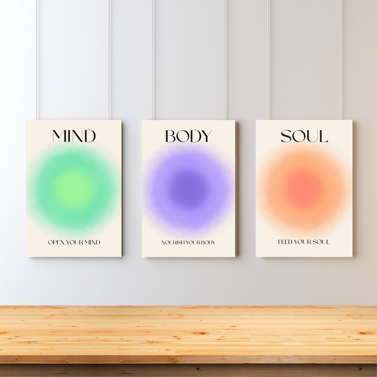 Mind Body & Soul Triple Art Set