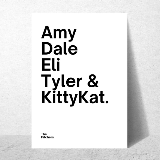 Family Names Monotone (Personalised)