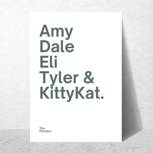 Family Names Green (Personalised)