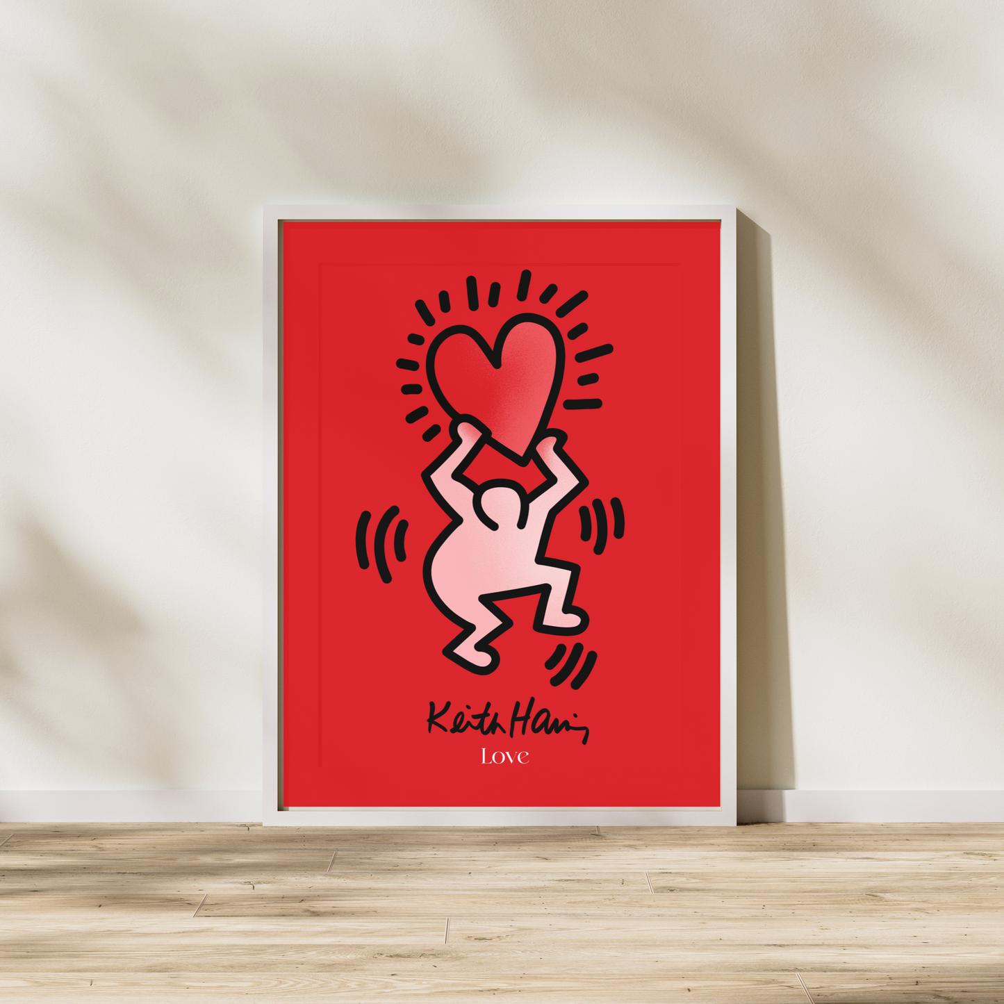 Keith Haring Red Heart
