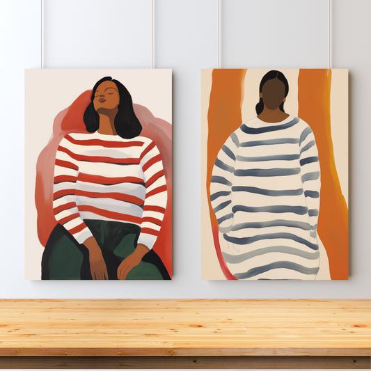 Mimi + Lottie Stripe Set