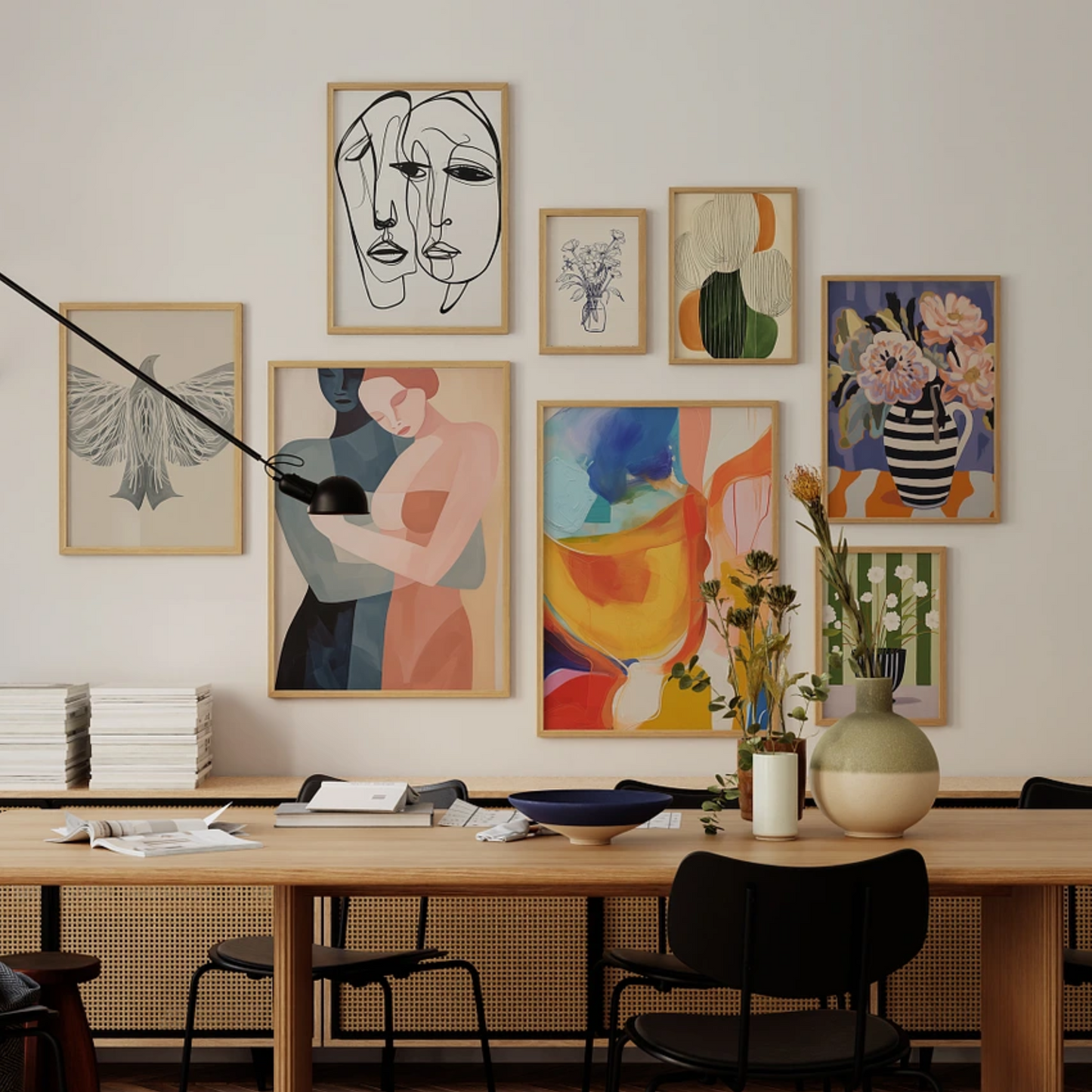 Maximalist Euro Art Gallery - 8 piece
