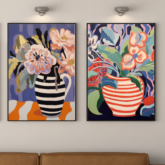 Stripe Floral Set