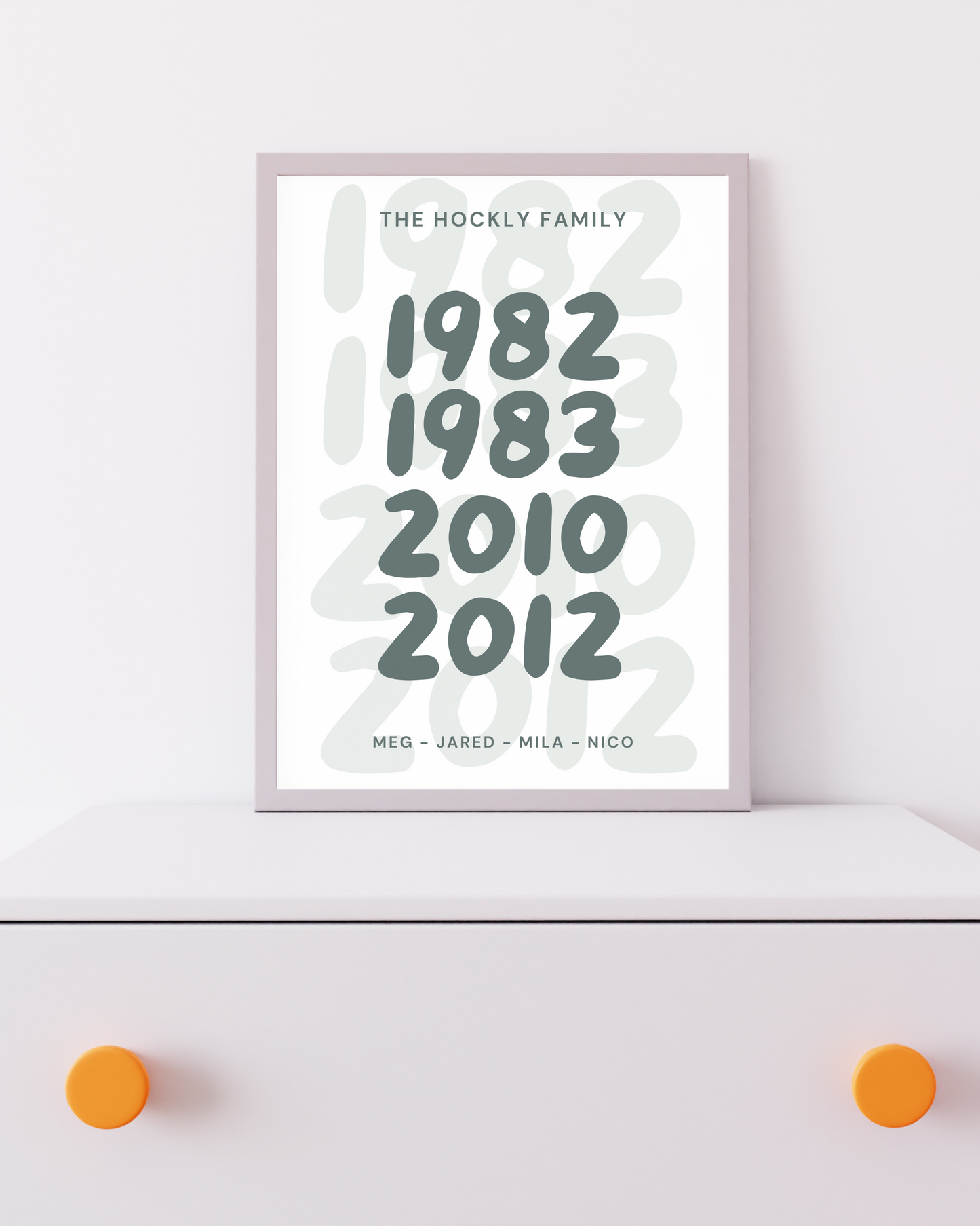 Family Years Bubble (Personalised) - Green
